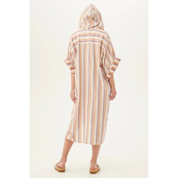 MR TURK by TRINA TURK Robles Caftan ~ Zig Zag Stripe Gauze Shirting S/M NWT - Picture 8 of 16